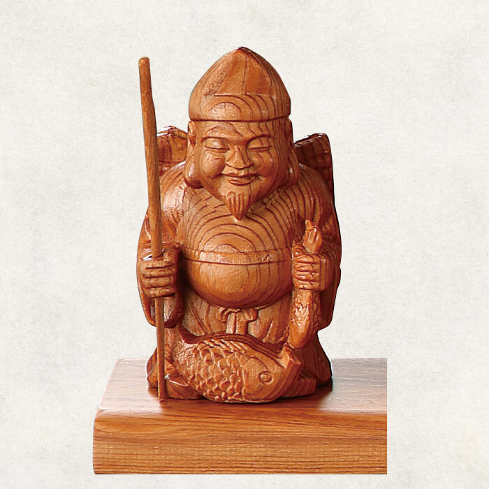 希少屋久杉 漆塗り 七福神